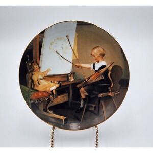 Vintage 1985 The Portrait Collectors Plate Norman Rockwell Gentle Memories